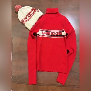 Red Alpine Ski Club Sweater